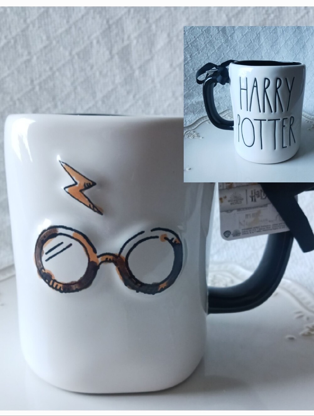 Rae Dunn × Wizarding World Harry Potter Double Sided Glasses Ceramic Mug